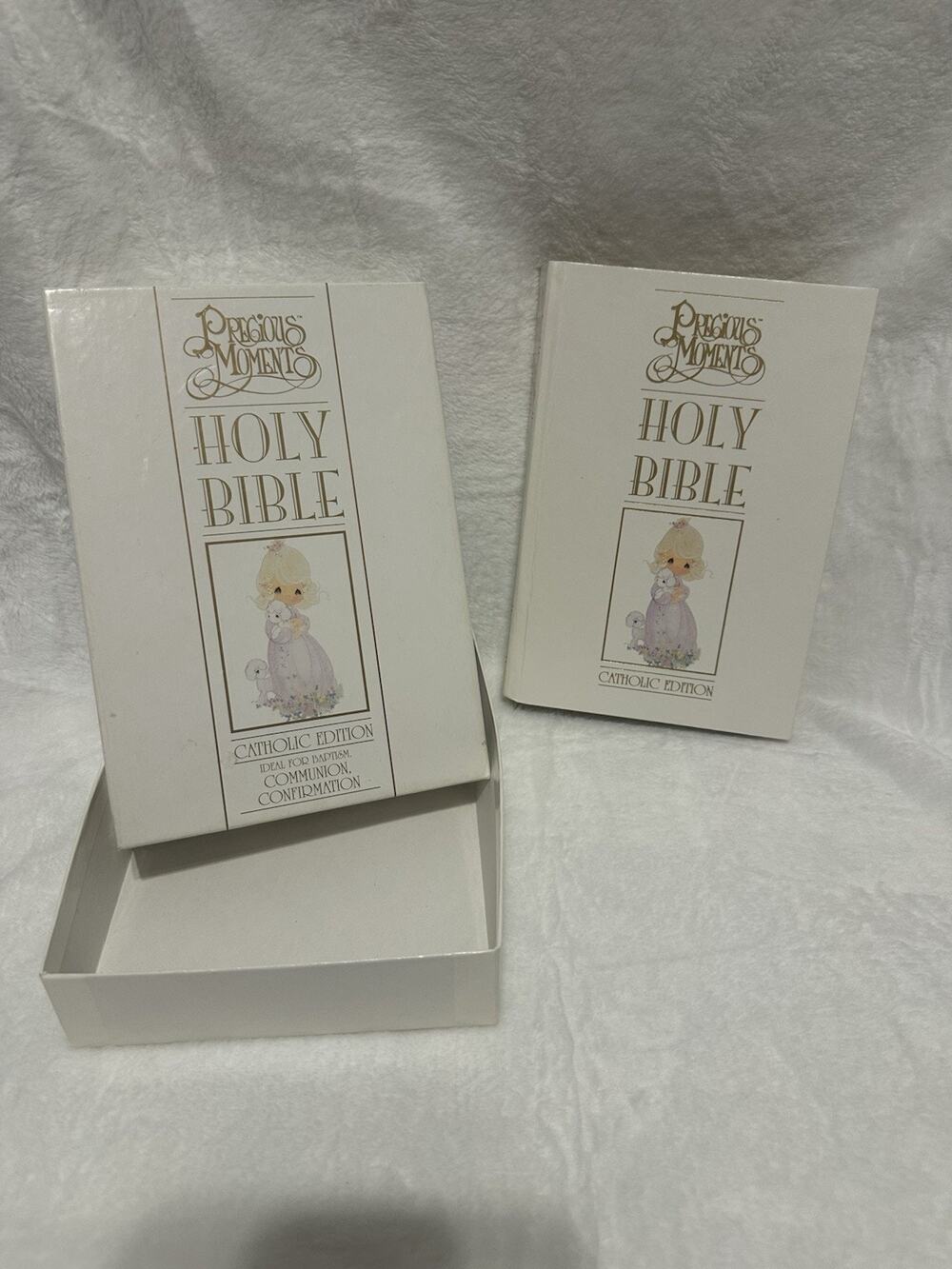 Vintage Precious Moments Holy Bible Catholic Edition